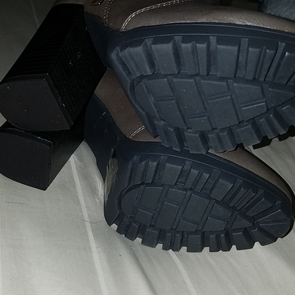 Leather Heeled Ankle Booties - Picture 3 of 3